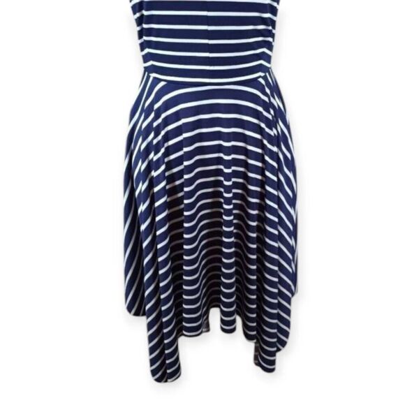5th & LOVE NAVY & WHITE STRIPE DRESS SZ.S EUC - Picture 3 of 6